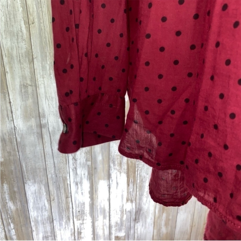 Loft The Softened Red Polka Dot Popover - Picture 3 of 5